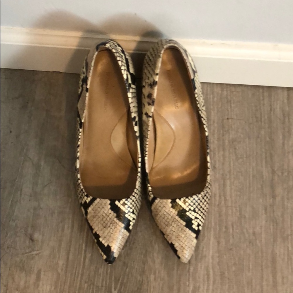 Snakeskin heels